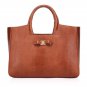 Brilo Cowhide Dark Brown Leather Tote LH409