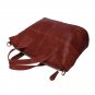 Evelyn Italian Cowhide Leather Tote LH1194 Brown