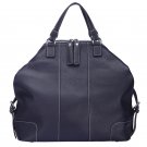 Zoey Italian Cowhide Leather Tote LH1122M Dark Blue