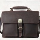 Keyon Distressed Cow Leather Dark Brown Mens Leather Bag LH1181L