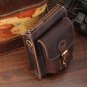 Flannery Distressed Cow Leather Dark Brown Waist Bag LH1180