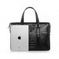 Black Crocodile Mens Leather Tote Bag LH1147