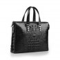 Black Crocodile Mens Leather Tote Bag LH1146