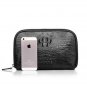 Black Crocodile Mens Leather Purse Wallet LH1138