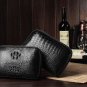 Black Crocodile Mens Leather Purse Wallet LH1137