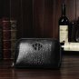 Black Crocodile Mens Leather Purse Wallet LH1137