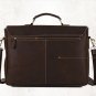 Skylar Distressed Cow Leather Dark Brown Mens Leather Messenger Bag LH1068