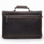 Lokitz Distressed Cow Leather Dark Brown Mens Leather Messenger Bag LH689