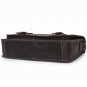 Lokitz Distressed Cow Leather Dark Brown Mens Leather Messenger Bag LH689
