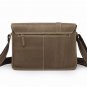 Mirka Distress Cow Leather Khaki Mens Leather Messenger Bag LH685