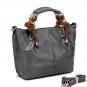 Pollock Grey Cowhide Leather Tote LH9181