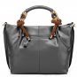 Pollock Grey Cowhide Leather Tote LH9181