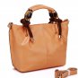 Pollock Brown Cowhide Leather Tote LH9181