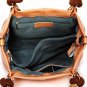 Pollock Brown Cowhide Leather Tote LH9181