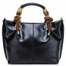 Pollock Black Cowhide Leather Tote LH9181