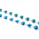 .925k Sterling Silver Evil Eye Bracelet With Lucky Evil Eye Beads