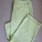 Croft & Barrow pants  Capri cropped Size 12 green straight leg inseam 22"