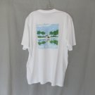 Tommy Bahama men's tee shirt Medium white "Time to Reflect" short sleeve New