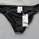 New Trina Turk swim bikini bottom ruched sides Size 6 black  msrp $56