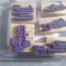 Stampin Up! 2007 Happy Harmony wood block set 6 pieces Dreams Happiness