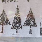 Stampin Up! Hostess Patterned Pines 4 piece wood block set