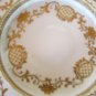 Nippon Noritake tray 2 tier serving platter desert raised gold gilded porcelain