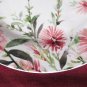 BICO dinner plates Pink  Dandelion set of 2 ceramic 10-7/8" off white green