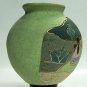 Old & Beautiful Tonala Mexico Native Art Pottery Gardiel Vase