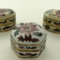 Old 3 Chinese Trinket Boxes & Falcon China Made In England