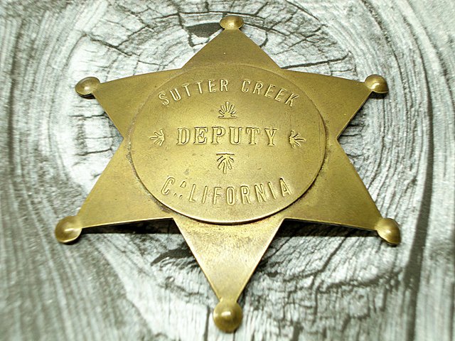 Fox Stamp Fantasy Badge Sutter Creek California Deputy at ITSMYGARAGESALES