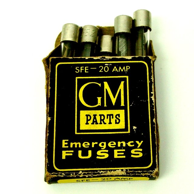 GM Parts Emergency Fuses SFE-20 AMP Vintage 1960's