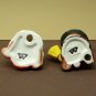 Halloween Ceramics Ghost Bear and Witch Boy