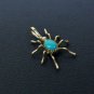 December Birthstone Pendant,Turquoise Sterling Silver Spider!