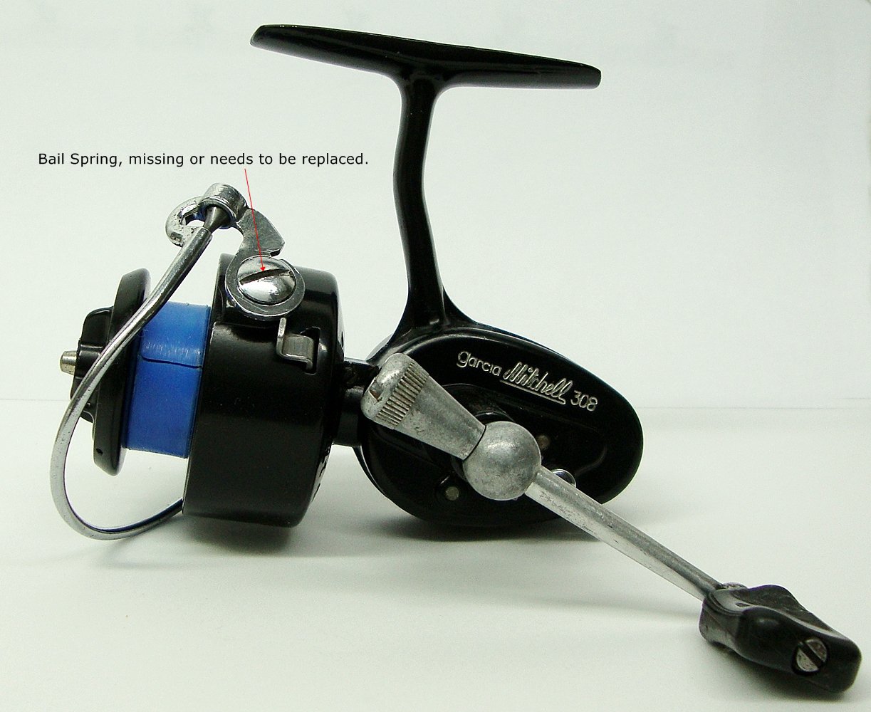 Vintage Garcia Mitchell Fishing Reel 308 Made In France, Very Clean.