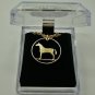 Jewelry Coin Art, 2-toned Irish Horse Necklace w/14K gold layered 24 in. rope