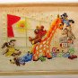Baby Shower Gift, Picture, Giraffe Slide, 3D Embroidered