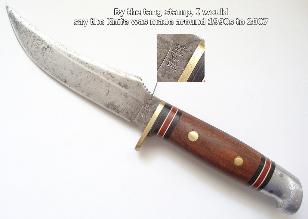 Old Western Knife USA W39 By Camillus Cutlery Co. 19912007