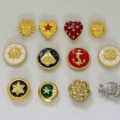 Very Unique Button Covers Seasonal/Mood (lot of 12)