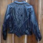 Women Hot Leathers Black Motorcycle Jacket (1980s-1990s)