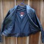 Women Hot Leathers Black Motorcycle Jacket (1980s-1990s)