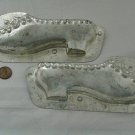 Very Old French Low Heel 6-inch Shoe with Lace and Bow Chocolate Mold