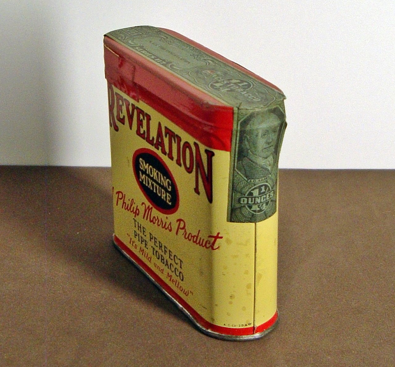 Sealed Revelation Pipe Tobacco Tin Phillip Morris, Very Nice!