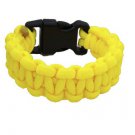 SMALL-Yellow Single Colored Para-Cord Bracelet (No Clip)