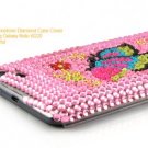 Butterfly Rhinestone Diamond Case Cover For Samsung Galaxy Note i9220 - Pink / Colorful