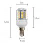 E27 27x5050 SMD 3.5W 300LM 2800-3200K Warm White Light LED Corn Bulb (230V)