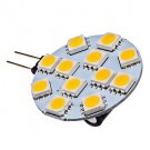 G4 2.5W 12x5050 SMD 120-130LM 2800-3200K Warm White Light LED Spot Bulb (DC 12V)