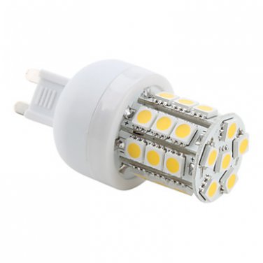 LED bulb G9 27x5050 SMD 3.5W 300LM 2800-3200K Warm White Light LED Corn Bulb (230V)