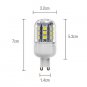 G9 27x5050 SMD 3.5W 300LM 5500-6500K Natural White Light LED Corn Bulb (230V)