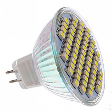 LED bulb MR16 60x3528 SMD 3-3.5W 150-180LM 6000-6500K Natural White Light LED Spot Bulb (12V)