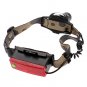 1-mode LED headlamp,2-mode white light,3-Mode flashing back warning light